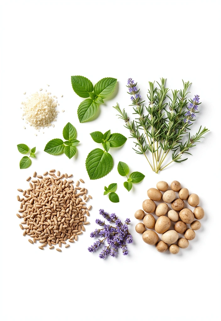 Natural botanical ingredients representing our purity standards